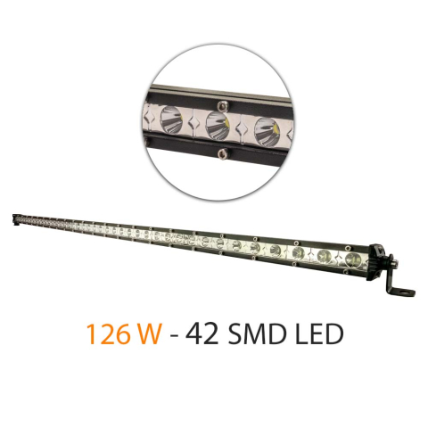 Becuri auto - Bara LED Auto Off Road 126W 42SMD 8400lm 1120x30x48mm 12-32V CLL008 Carguard – IoElectronice.ro