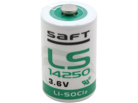 Baterii - Baterie 1/2AA Lithium 3.6V + Lamele SAFT LS14250, Compact și fiabil pentru dispozitive electronice