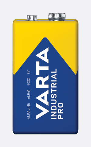 Electrice - Baterie 6LR61 9V alcalină Varta Industrial Pro, 9V, pentru dispozitive electrice și accesorii.