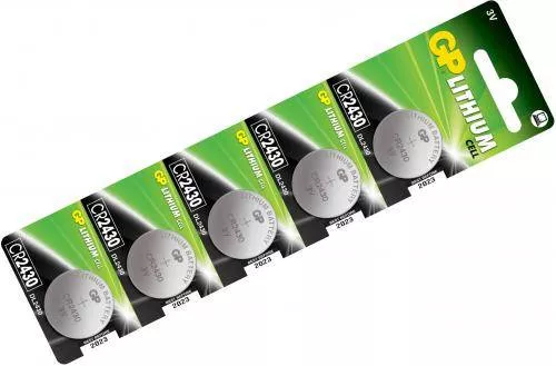 Baterii - Baterie buton Litiu GP CR2430 3V 300mAh 24.5x3mm 1buc – IoElectronice.ro