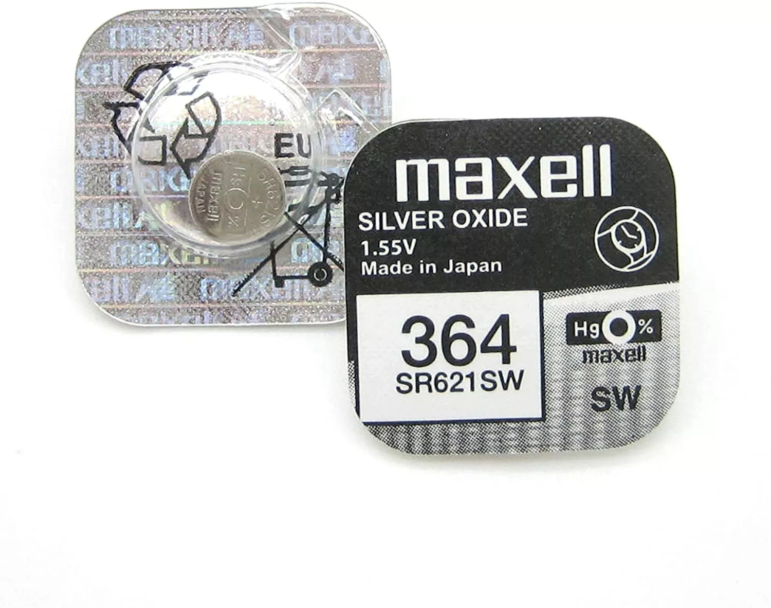 Electrice - Baterie ceas AG1 Maxell SR621SW V364 1.55V oxid de argint – IoElectronice.ro