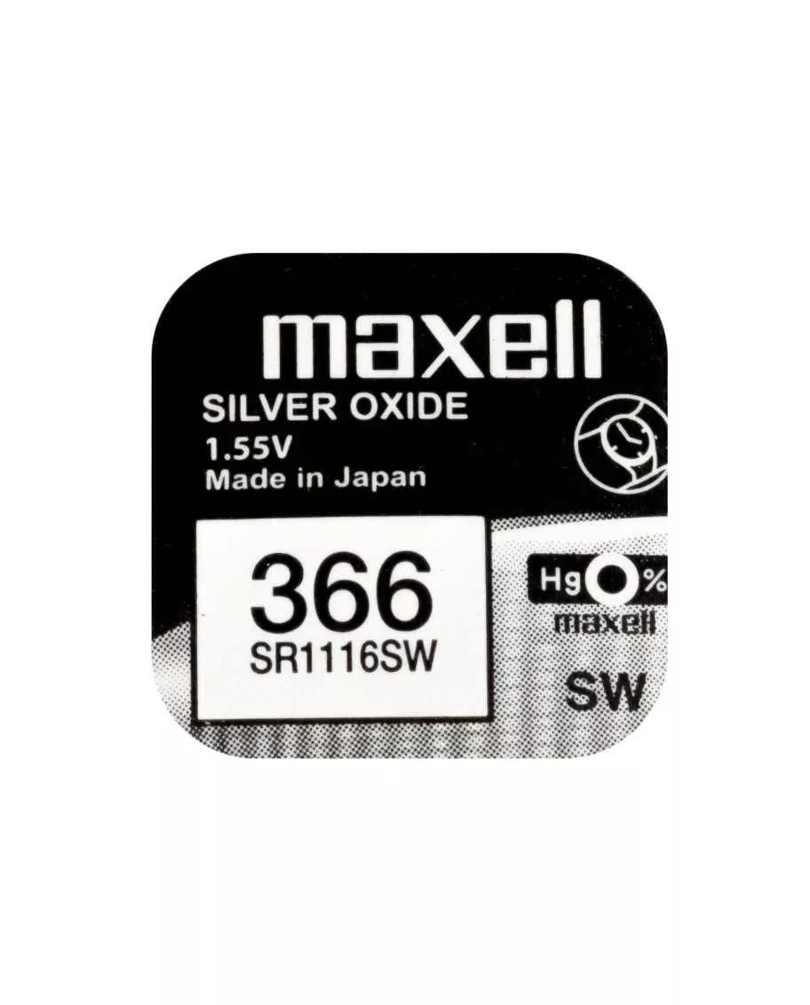 Baterii - Baterie ceas Maxell SR1116SW V366 S35 1.55V oxid de argint 1buc – IoElectronice.ro