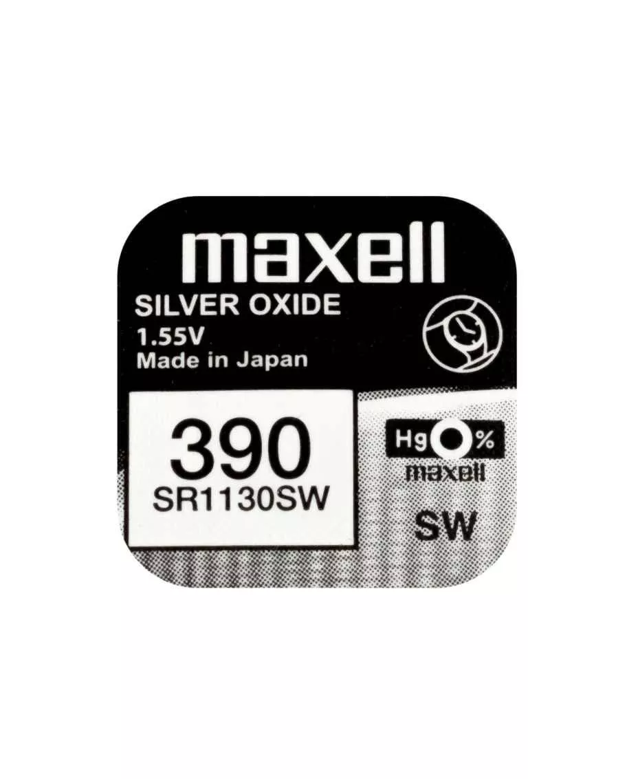 Electrice - Baterie ceas Maxell SR1130SW V390 SR54 1.55V oxid de argint 1buc AG 1.55V pentru ceasuri