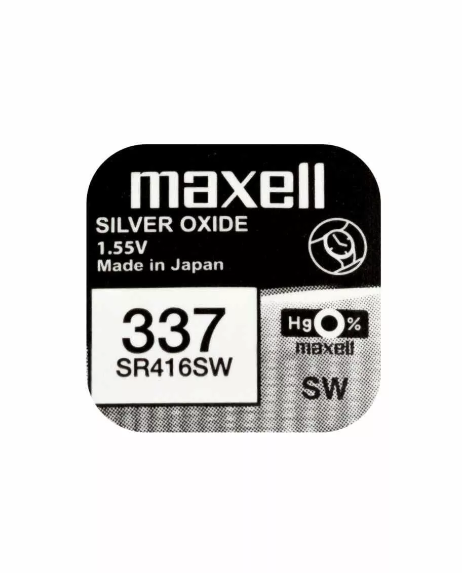 Baterii - Baterie ceas Maxell SR416SW V337 1.55V oxid de argint 1buc – IoElectronice.ro