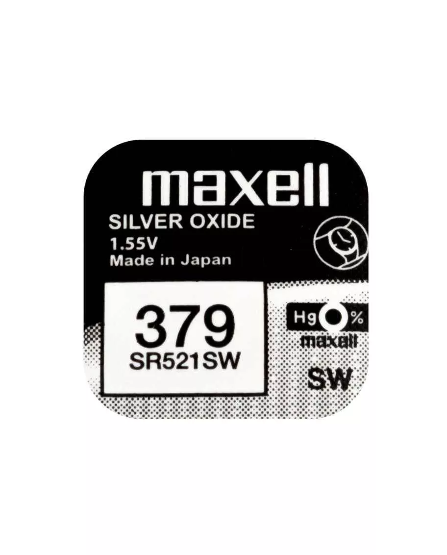 Baterii - Baterie ceas Maxell SR521SW V379 AG0 1.55V oxid de argint 1buc – IoElectronice.ro