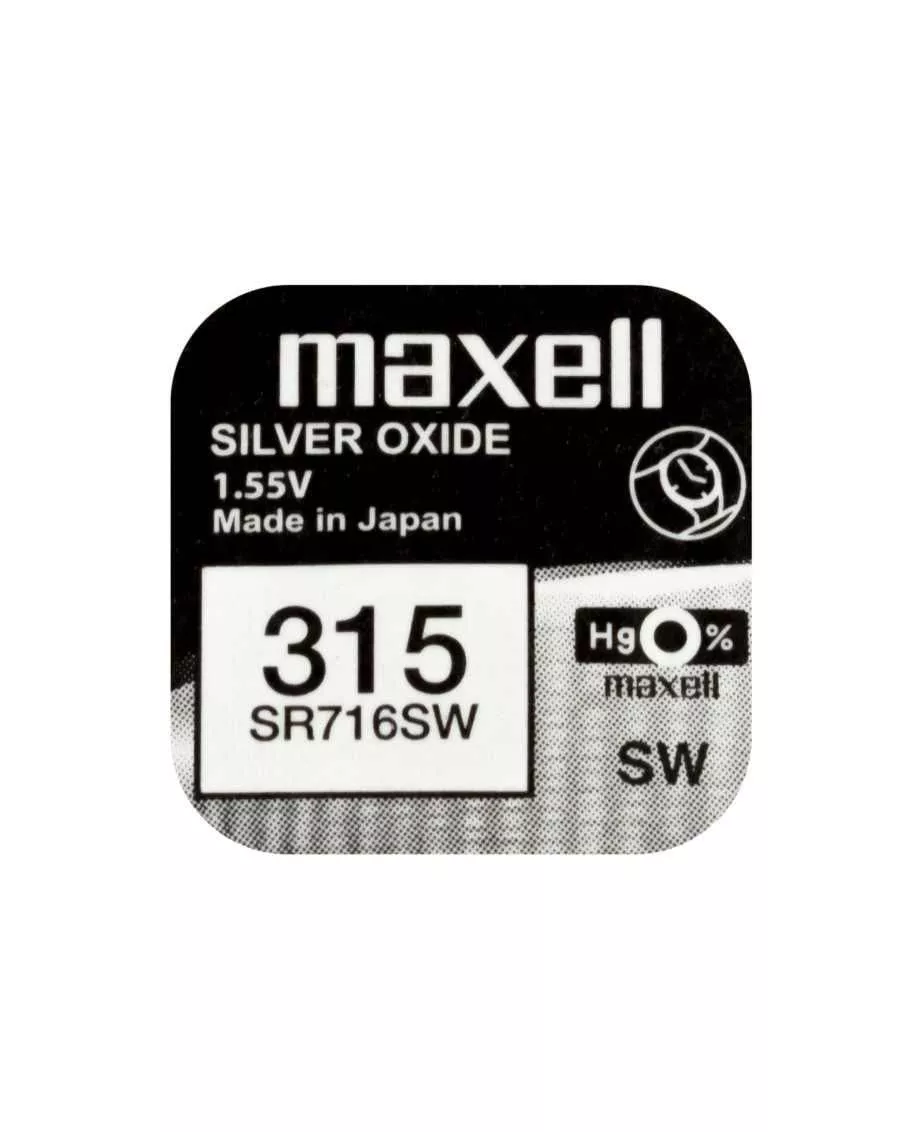 Baterii - Baterie ceas Maxell SR716SW V315 1.55V oxid de argint 1buc - IoElectronice.ro