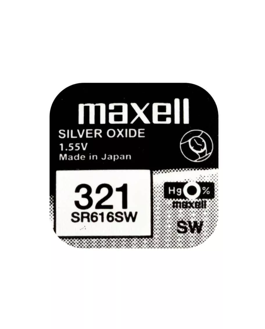 Baterii - Baterie ceas Maxell SR616SW V321 SR65 1.55V oxid de argint 1buc