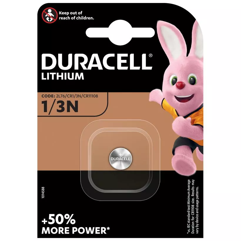 Baterii - Baterie Duracell CR1/3N Lithium 11.6x10.8mm 1 buc, tip CR, pentru diverse dispozitive electronice