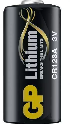 Baterie litiu CR123A 3V 16.8x34.5mm GP pentru aparate foto și sisteme de alarmă [1]