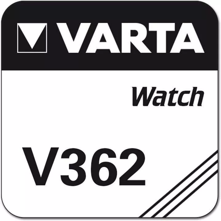 Baterie Varta V362 1.55V 21mAh Silver Oxide AG pentru ceasuri, tip oxid de argint, compatibilitate largă. [1]