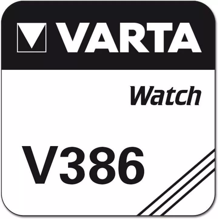 Baterie Varta V386 1.55V 105mAh Silver Oxide AG pentru ceasuri, tip oxid de argint, accesoriu esențial. [1]