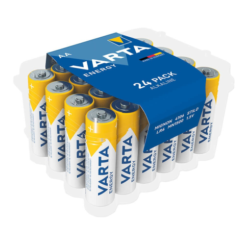 Electrice - Baterii alcaline Varta ENERGY AA LR6 set 24 buc