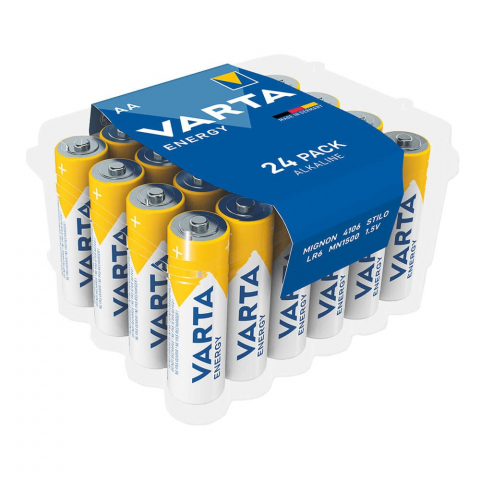 Baterii - Baterii alcaline Varta ENERGY AA LR6 – Set 24buc, energie de încredere pentru toate dispozitivele tale