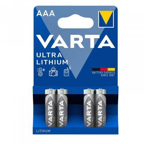 Baterii - Baterii Varta Ultra Lithium AAA R3, 4buc - Performanță Maximă în Condiții Extreme