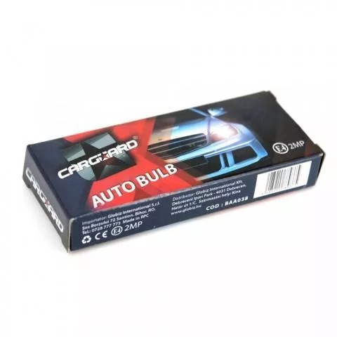 Bec auto SV8.5 11x39mm 12V 10W incandescent alb cald Carguard [1]
