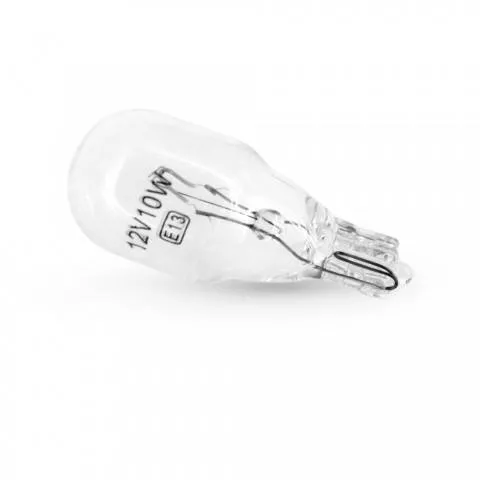 Accesorii Auto - Bec auto T13 W2.1x9.5D 12V 10W Carguard, incandescent, alb cald, soclu T13, putere 10W.