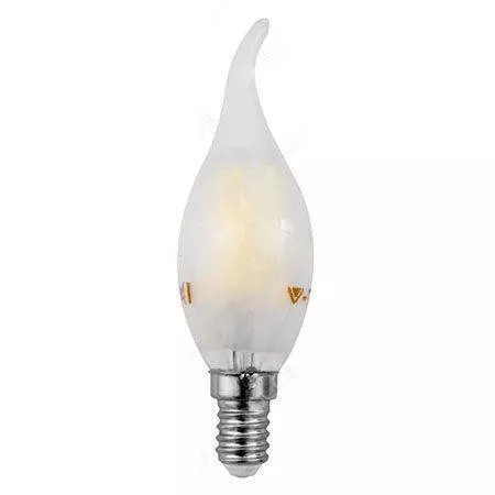 Becuri - Bec E14 V-TAC filament LED 4W 4000K alb neutru sticlă mată, 24 luni garanție, soclu E14, tip LED.