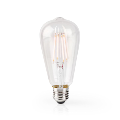 Iluminat festiv - Bec Edison Wi-Fi Smart LED Filament Bulb E27 ST64 5W 500lm Nedis – IoElectronice.ro
