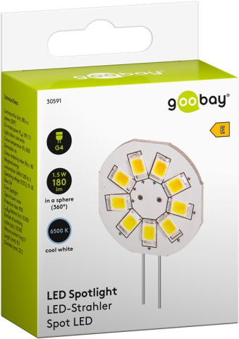 Bec LED G4 1.5W 12V alb rece 6500K 160lm Goobay 30591 – IoElectronice.ro [2]