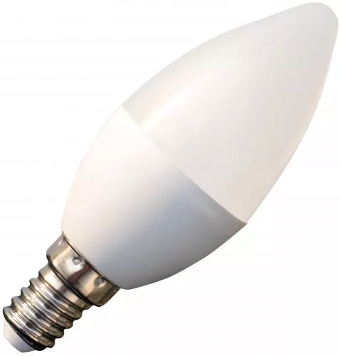 Becuri - Bec LED Lumanare E14 6W 230V, Lumina Naturală, Eficiență A+, Durată 25.000h, 450lm