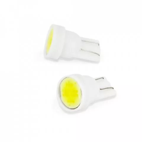 Accesorii Auto - Bec LED poziție 12V 1W T10 5W5 90lm set 2buc Carguard soclu T10 alb rece