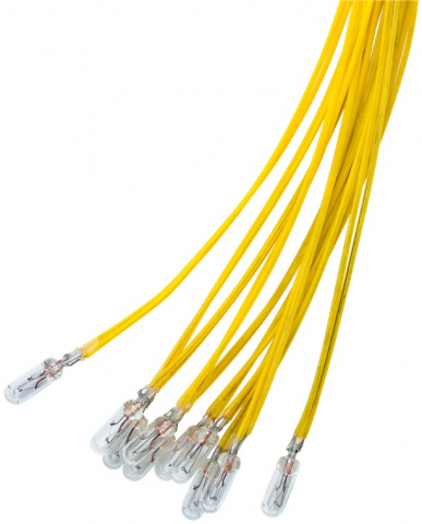 Becuri - Bec T1¼ Subminiatura 14V 80mA 1.1W Alb Cald cu Fir 30cm – Ideal pentru Electronică și Bricolaj