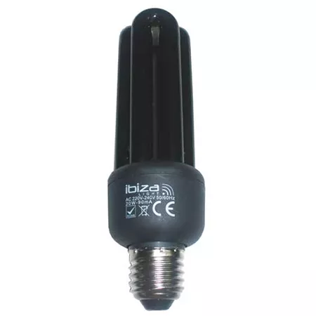 Iluminat festiv - Bec UV 25W E27, Lumina Neagră pentru Efecte Spectrale în Discotecă și Evenimente Speciale