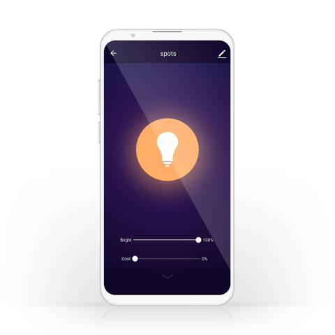 Bec Wi-Fi Smart LED E27 ST64 5.5W 350lm 1800-6500K Nedis cu lumina albă caldă ajustabilă [2]