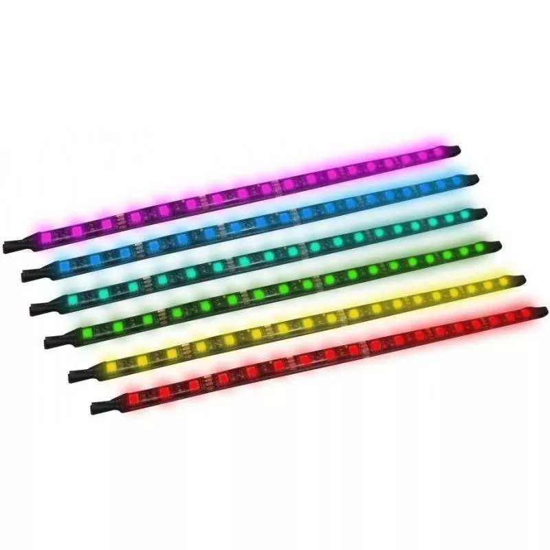 Banda LED RGB RebornLeague KITRL2LED 2x 30cm multicolore, 24 luni garanție persoane fizice [1]