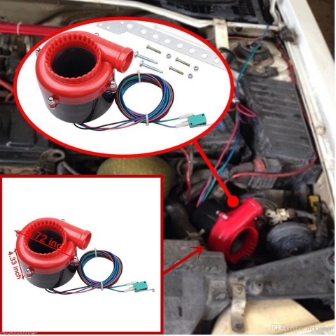 Blow Off Electric Fals – Sunet Autentic de Supapă BOV pentru Toate Mașinile, Montaj Universal, 12V [1]