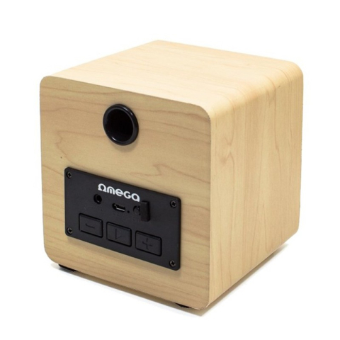 Boxă lemn 4 inch 5W Bluetooth V4.2 TWS OG61W Omega wireless cu sunet de calitate [1]