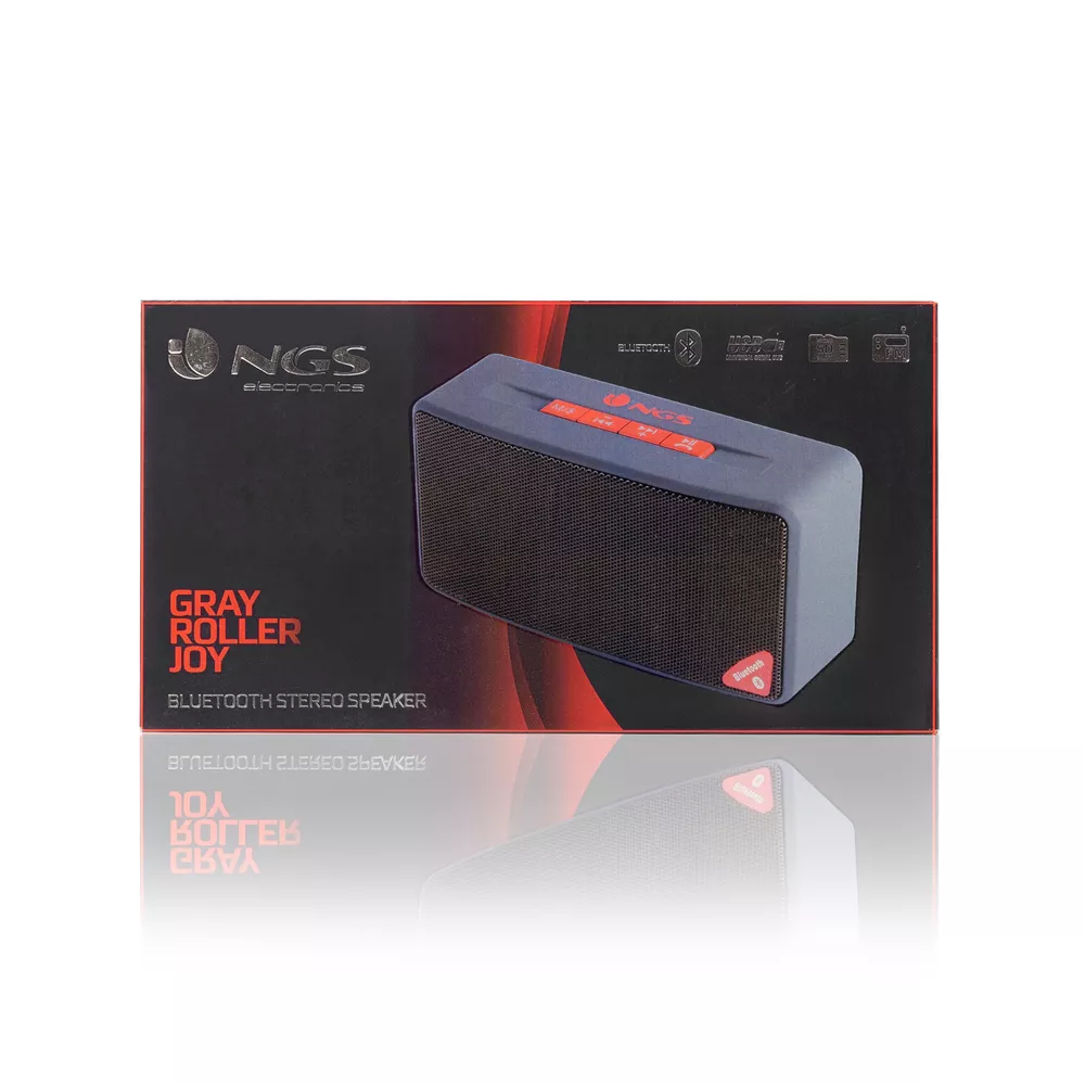 Boxă portabilă Bluetooth gri NGS ROLLER JOY 3W, 24 luni garanție, ideală pentru muzică în mișcare [3]