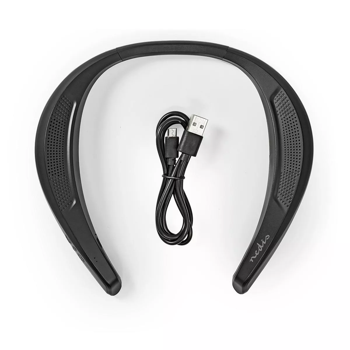 Boxă portabilă pe gât Nedis Bluetooth 2x4.5W stereo negru, versiune 5.0, putere 4.5W, garanție 24 luni [7]