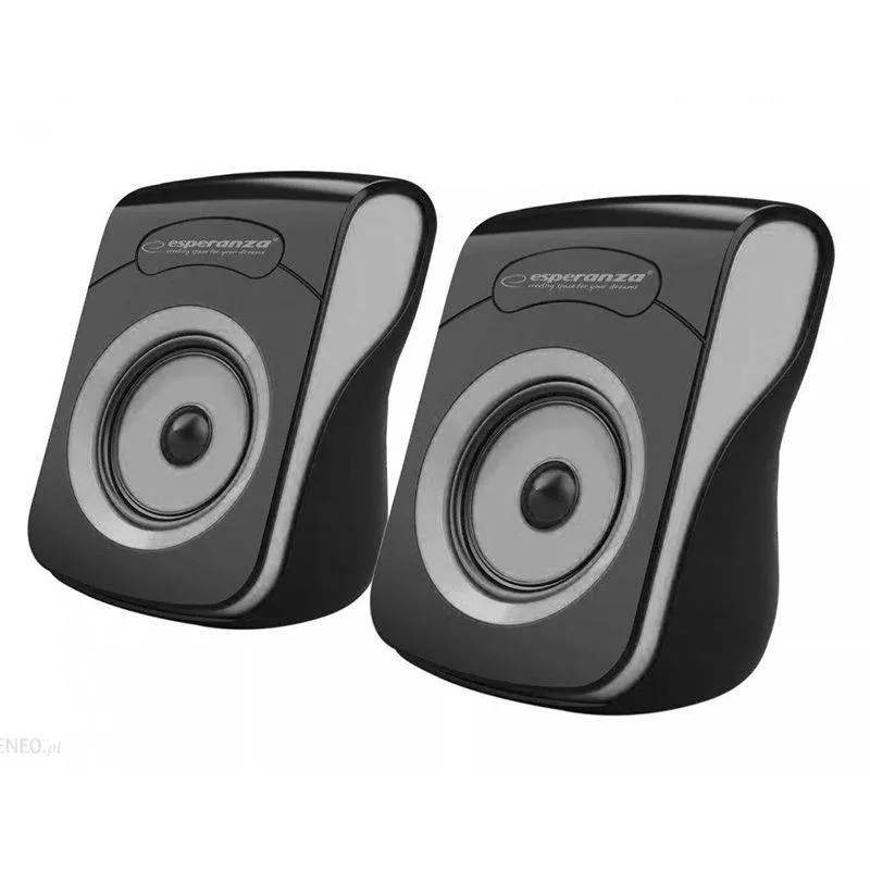 Boxe si difuzoare - Boxe STEREO 2.0 negru-gri FLAMENCO ESPERANZA – IoElectronice.ro