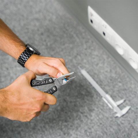 Briceag multifuncțional INOX Negru RB-1117, lungime 10 cm, brand REBEL, cu diverse unelte integrate. [5]