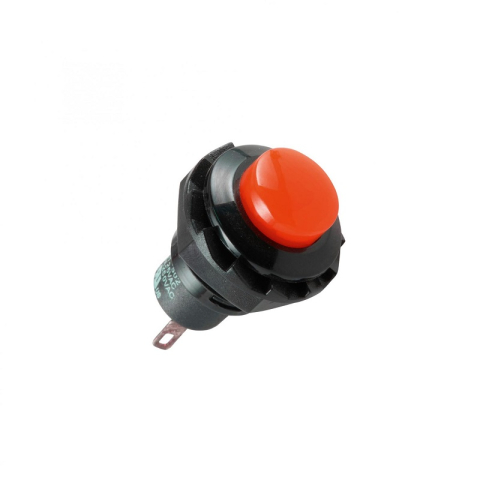 Electrice - Buton comandă 250V 1.5A 1 circuit OFF-(ON) roșu incastrabil 13mm