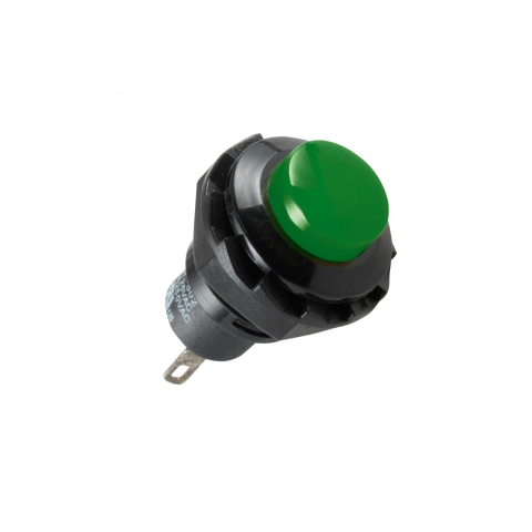 Electrice - Buton comanda 250V 1 circuit OFF-(ON) 250V/1.5A verde incastrabil 13mm