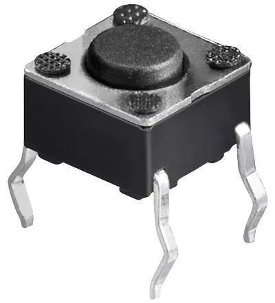 Intrerupatoare-Relee - Buton microcontact 4 pini 6x6mm OFF-ON fără reținere buton 0.8mm de la PCB 4.3mm – IoElectronice.ro
