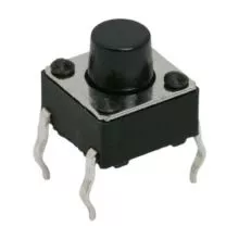 Electrice - Buton microinterruptor OFF-ON 3 mm 1 circuit 0.05A-12VDC OEM negru 24 luni garanție persoane fizice