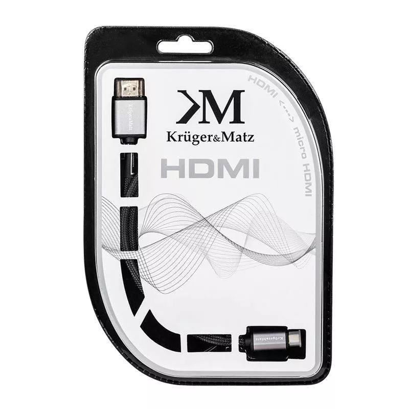 Cablu HDMI 2.0 la micro HDMI Kruger&Matz 1.8m – Conectivitate Profesională și Durabilitate [1]