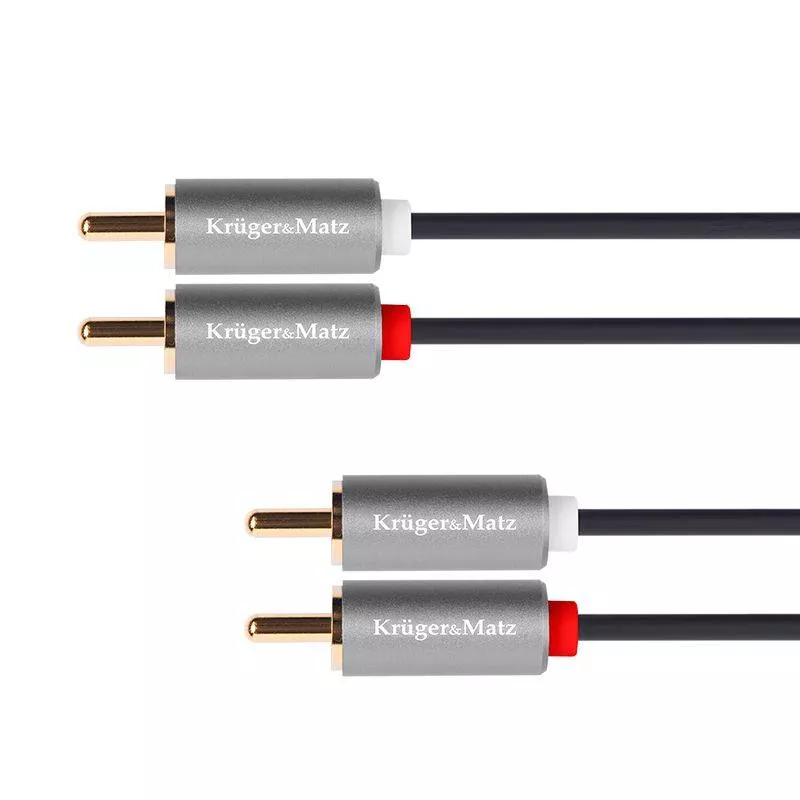 Conectica - Cablu RCA 2x RCA 5m Kruger&Matz - Calitate înaltă pentru sistem audio și home theatre