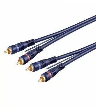 Cabluri RCA - Cablu 2x RCA la 2x RCA cu remote 5m OFC dublu ecranat Goobay – IoElectronice.ro