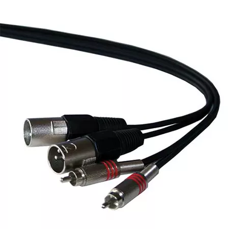 Cabluri XLR - Cablu RCA la XLR Ibiza 1.5m, conexiune audio profesională, cablu stereo pentru echipamente audio