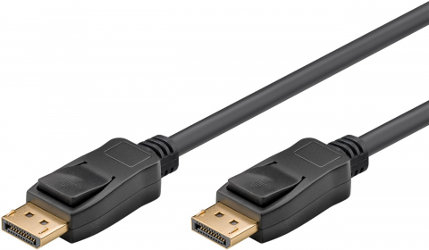 Cabluri DisplayPort - Cablu DisplayPort 3m 8K 60Hz, HDCP 2.2, G-Sync, FreeSync, Certificat VESA, Negru, Goobay 65810