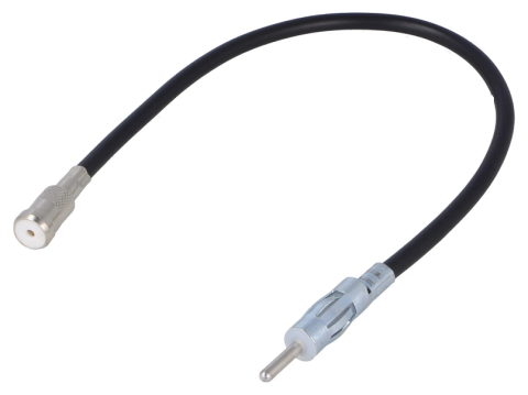 Accesorii Auto - Cablu adaptor auto antena DIN mufa - ISO soclu cu cablu 15cm 4CarMedia ZRS-AA-3