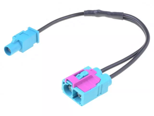 Conectica - Cablu adaptor auto antena Fakra mufa tata - Fakra soclu mama dublu cu cablu PER.PIC. A9663-2