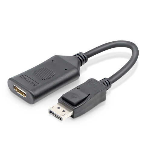 Adaptoare DisplayPort - Cablu adaptor convertor DisplayPort tata la HDMI mama activ 4K 60Hz 20cm – IoElectronice.ro