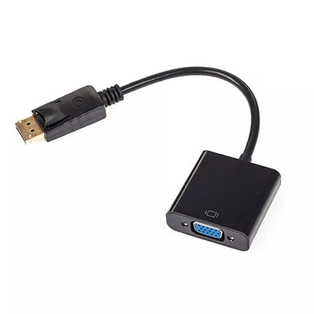 Adaptoare DisplayPort - Cablu adaptor DisplayPort la VGA 10 cm Cabletech, conector DisplayPort tata și VGA mama, convertor video.