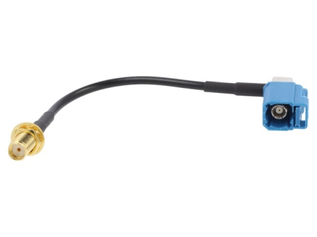 Adaptoare fakra - Cablu adaptor mama Fakra - SMA mama in unghi drept 10 cm JC Antenna AD.ANT.006 pentru conexiuni auto