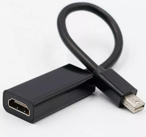 Adaptoare DisplayPort - Cablu adaptor HDMI mama - mini DisplayPort tata 15cm Well, negru, rotund, 24 luni garanție